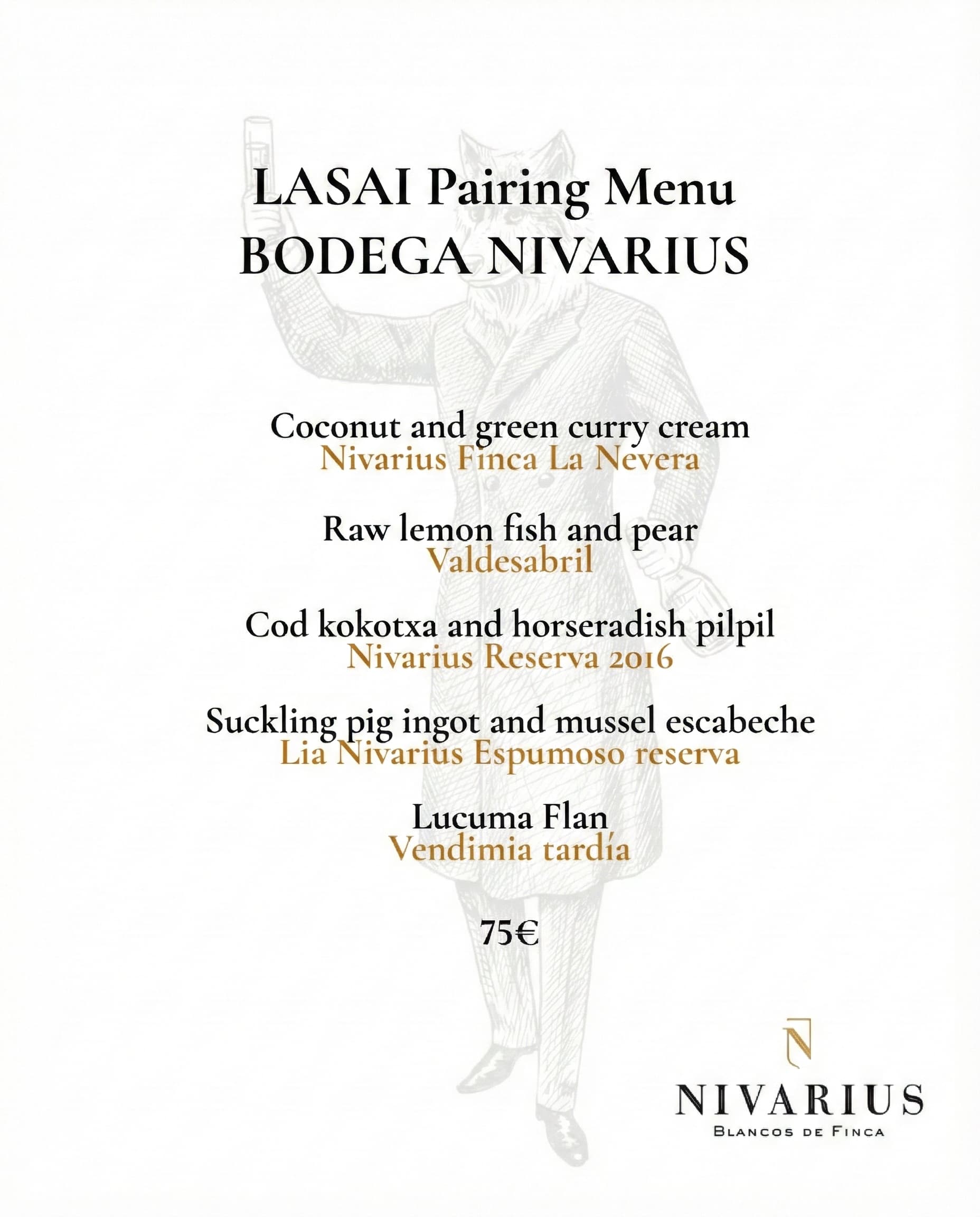 Menu NIVARIUS